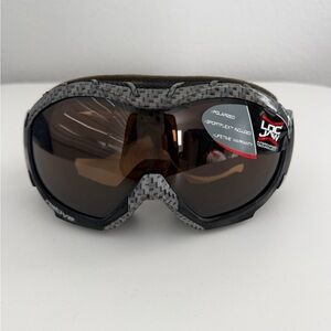 Native Gray and Black Ski Goggles